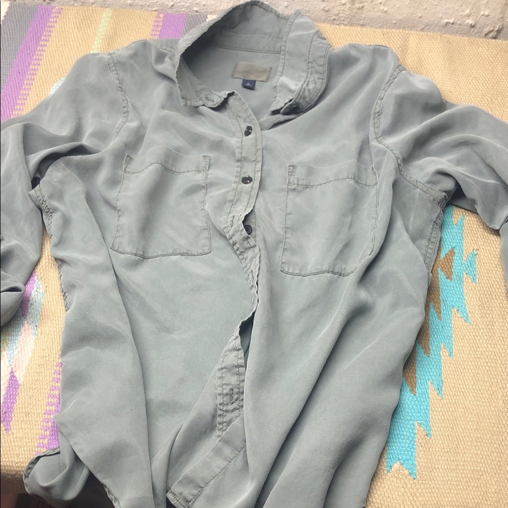 Universal Thread Slate Button-Up Shirt - image 1